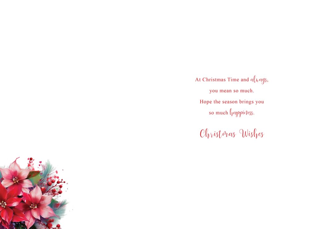 Christmas Card To Special Sister Large Champagne Flute Baubles 15x23cm