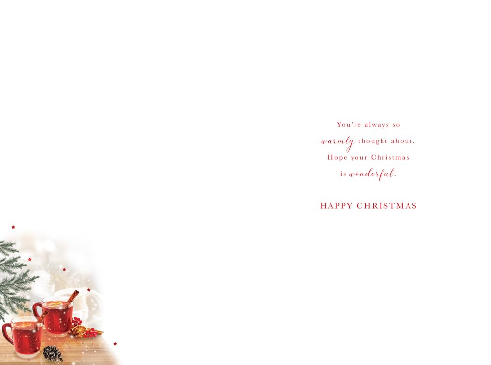 Christmas Card Lovely Granddaughter & Husband Large Glasses 15x23cm