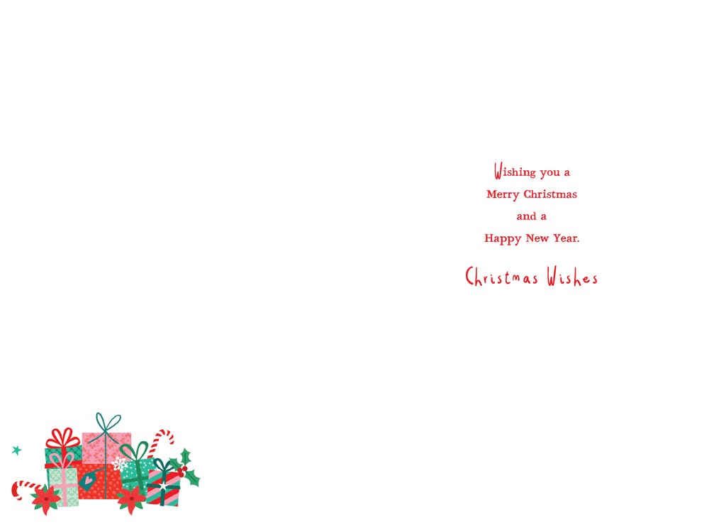 Christmas Card Special Grandchildren Large Cute Hedgehogs Tree 15x23cm