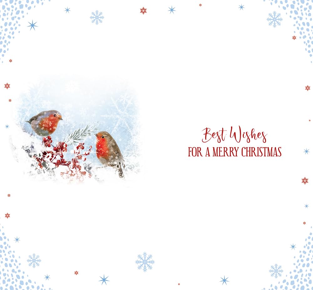 Brother & Sister In Law Christmas Card Dreaming Of A White Christmas 9" x 5"