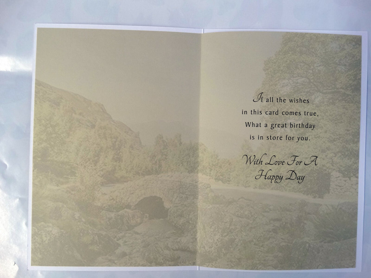 Grandpa Happy Birthday Card  Wishes To A Wonderful Countryside Farm Design