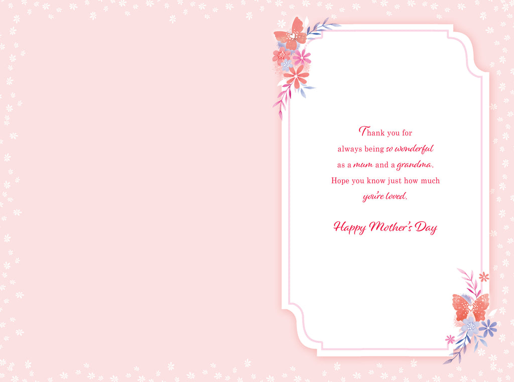 For A Wonderful Mum & Grandma Happy Mother's Day Card Lovely Verse