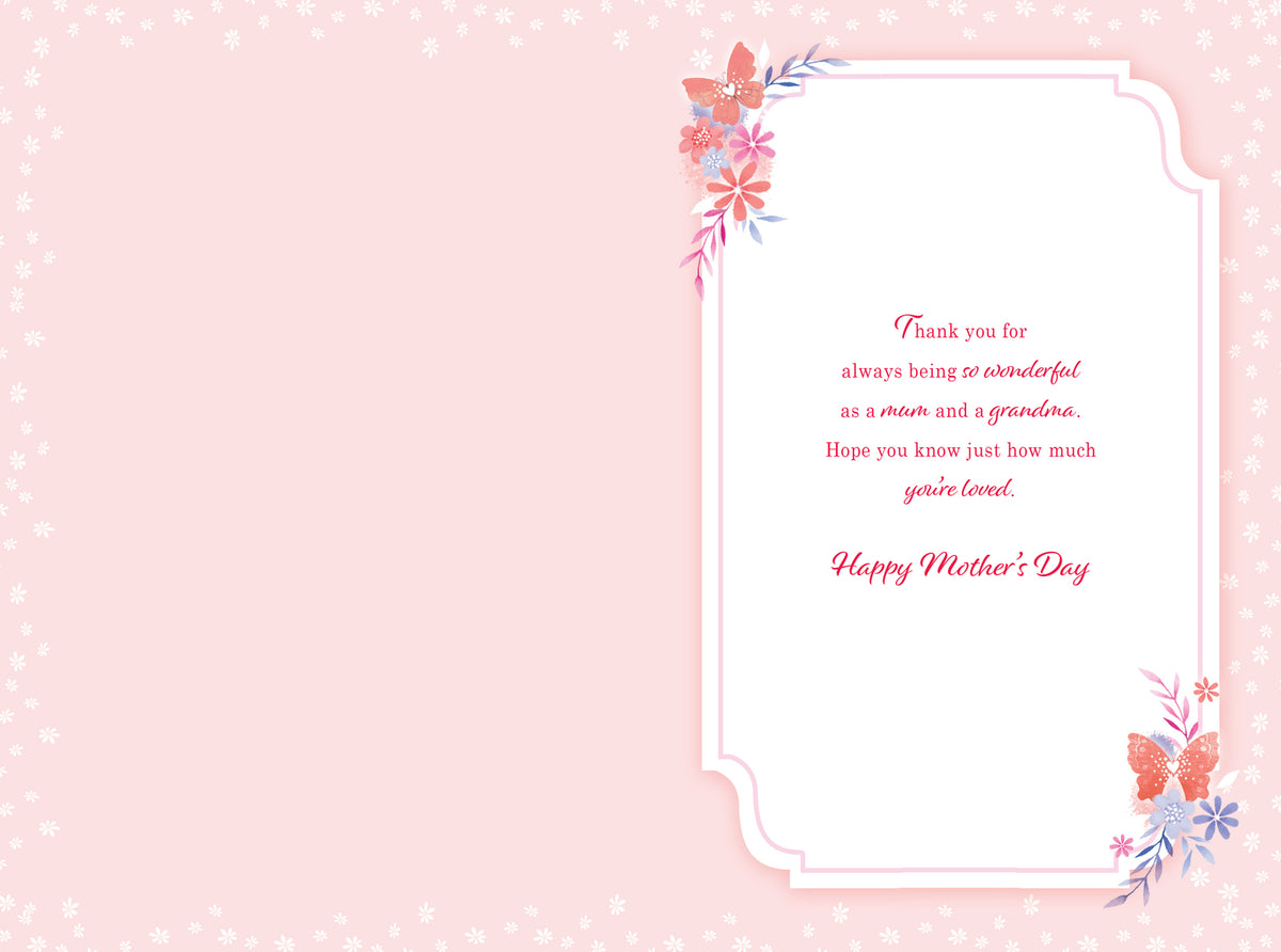 For A Wonderful Mum & Grandma Happy Mother's Day Card Lovely Verse