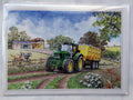 NEW John Deere Tractor Trailer Blank Greeting Card - 8"x6" UV Gloss  Free UK P&P