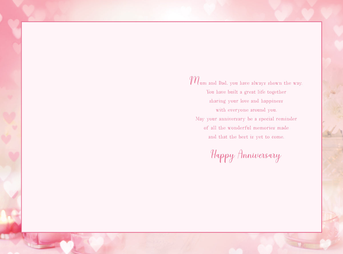 Mum Dad Diamond Anniversary Card On Your 60th Happy Candle Lovely Verse