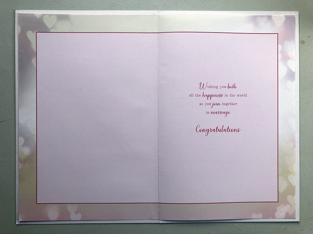Wedding Day Sentiments Card On Your Heart Of Hands Lovely Verse