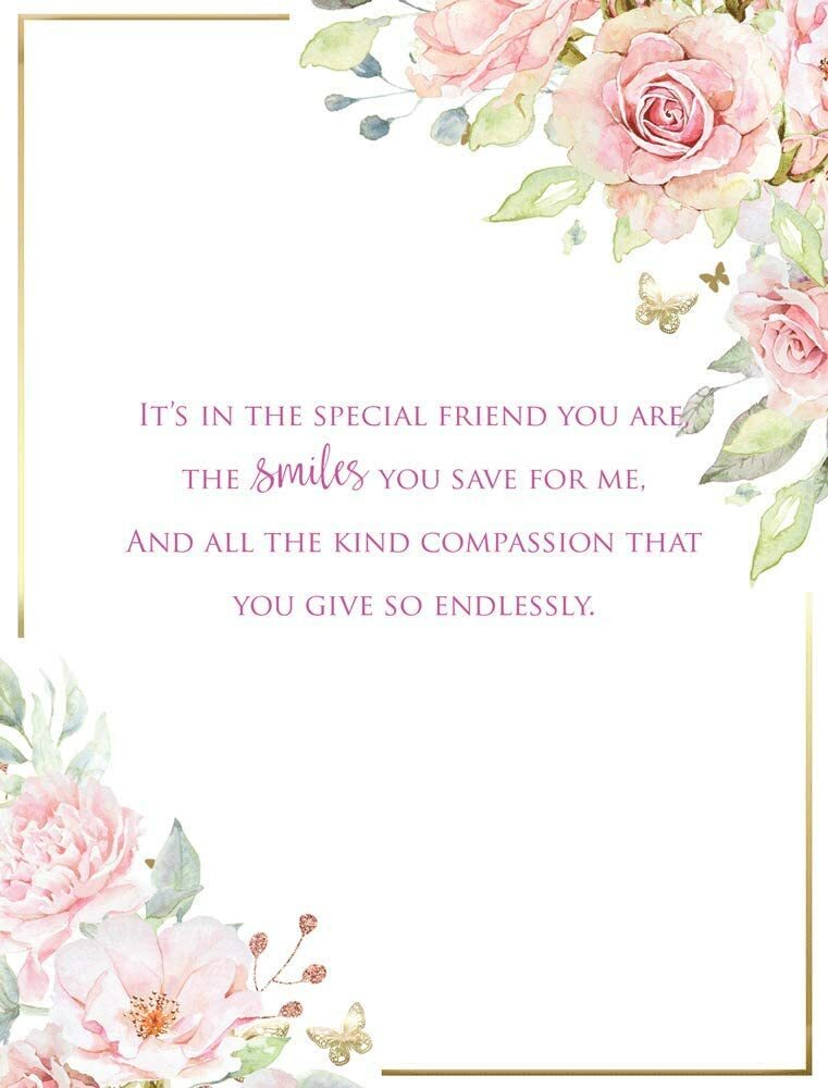 One I Love Birthday Card 6 Verse Booklet Large Luxury Floral Happy Lovely Verse