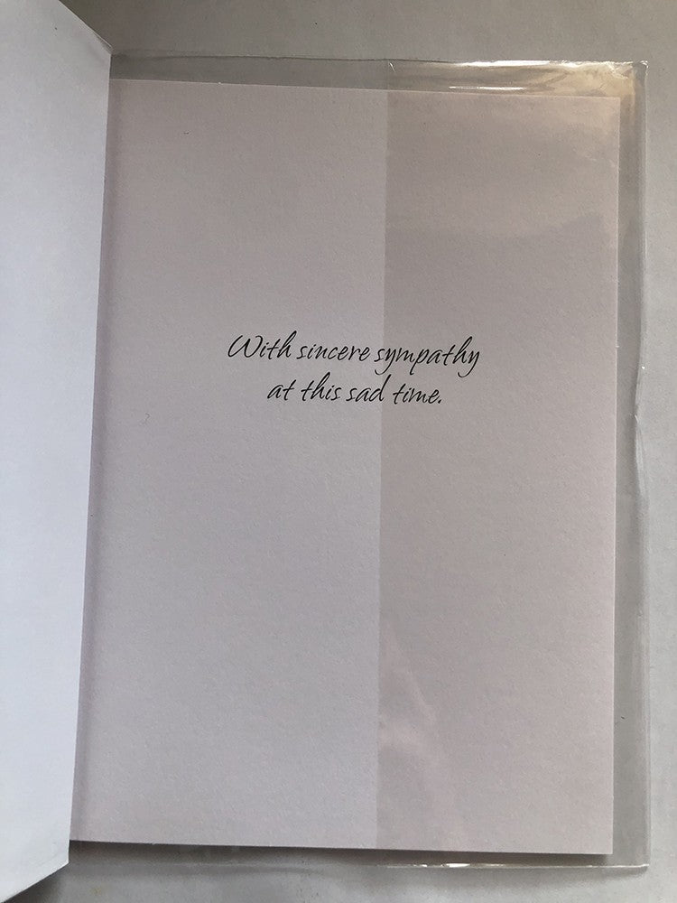 With Sympathy Condolence Card To A Dear Friend Flowers