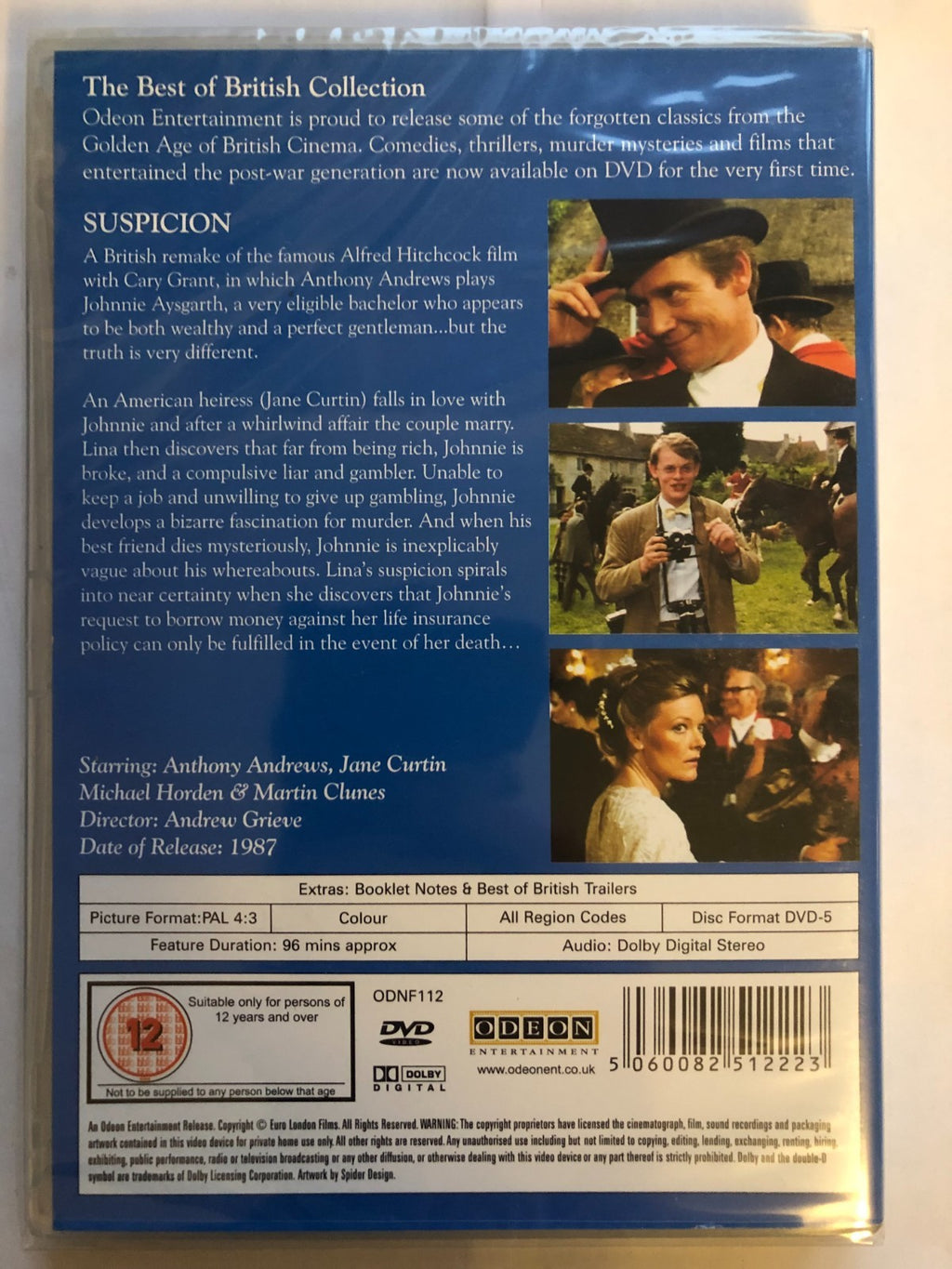 Suspicion (2008) Anthony Andrews Grieve DVD Region 2 New & Sealed