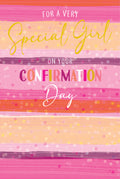 Girl Confirmation Day Card For A Very Special On Your Lovely Verse