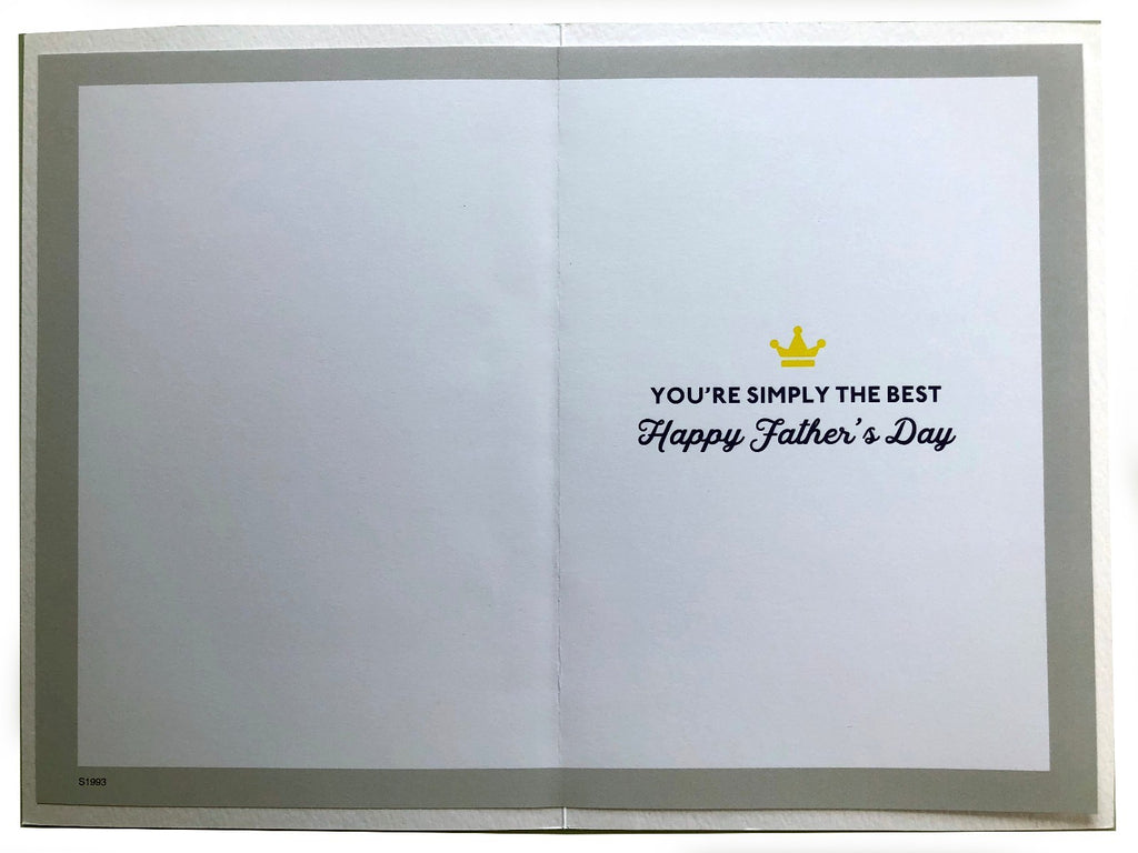 Dad Father's Day Card One Of A Kind True Gent Boss Ace NO1 Design Luxury