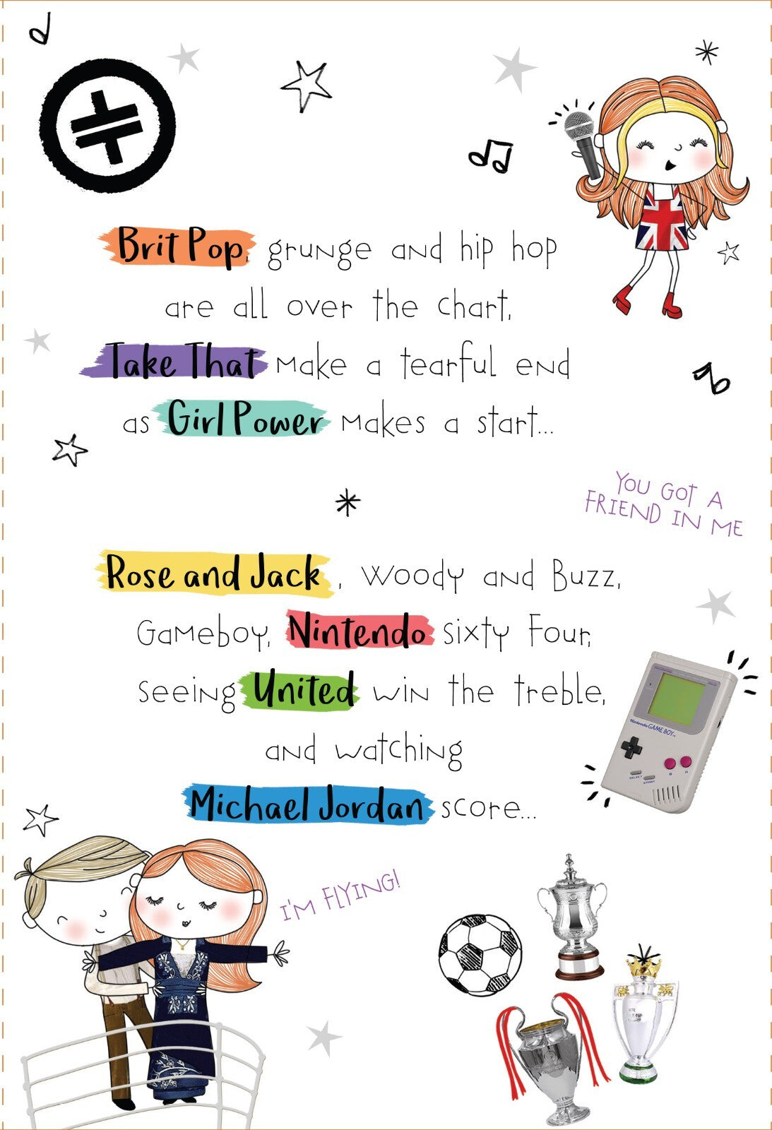 Someone Born In The 90's Happy Birthday Card Decade To Remember 1990's