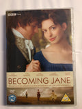 Becoming Jane DVD -Anne Hathaway, James McAvoy, Julie Walters, Maggie Smith NEW