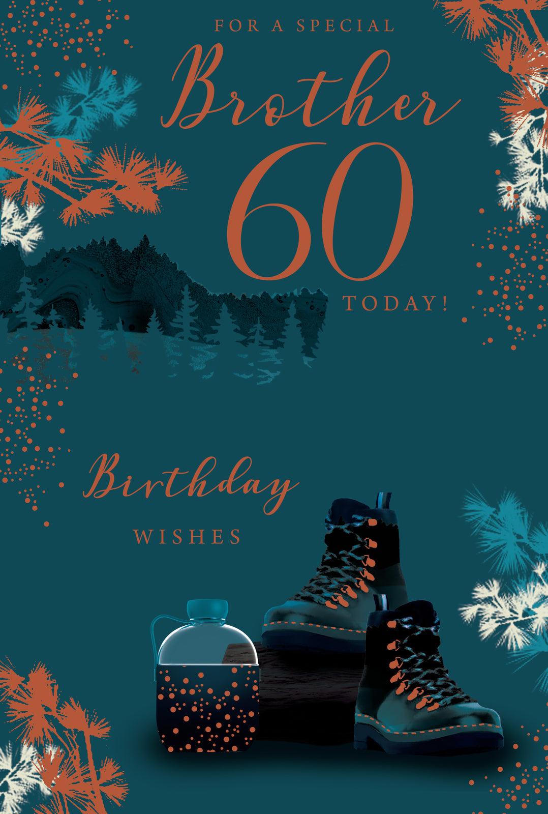 To A Special Brother 60 60th Today Trekking Happy Birthday Card Lovely Verse