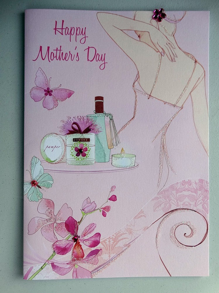Happy Mother's Day - Glitter & Gems Mother's Day Card