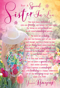 Sister In Law Birthday Card Tulips For A Special Sentiments Happy Lovely Verse