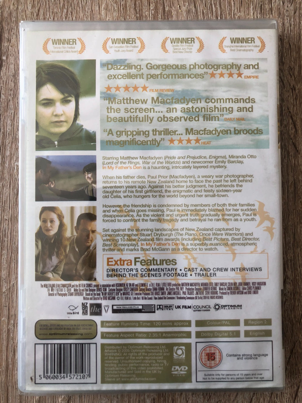 IN MY FATHER'S DEN DVD Matthew Macfadyen Movie Film Brand New Sealed UK R2