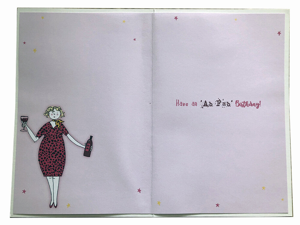Mum Happy Birthday Card You're Aging Beautifully Wine Witty Funny