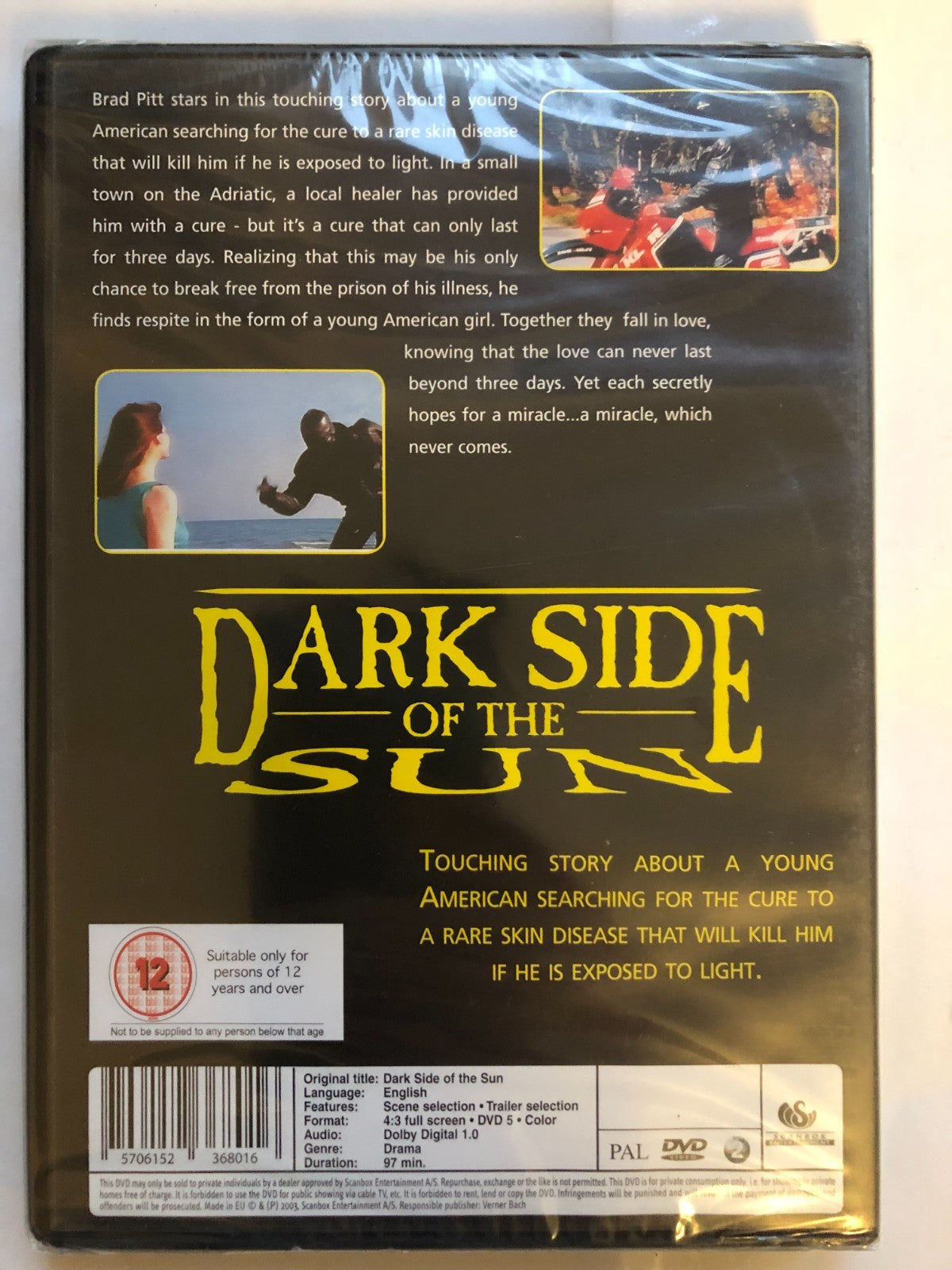 Dark side of the Sun DVD New Brad Pitt 2007 New & Sealed