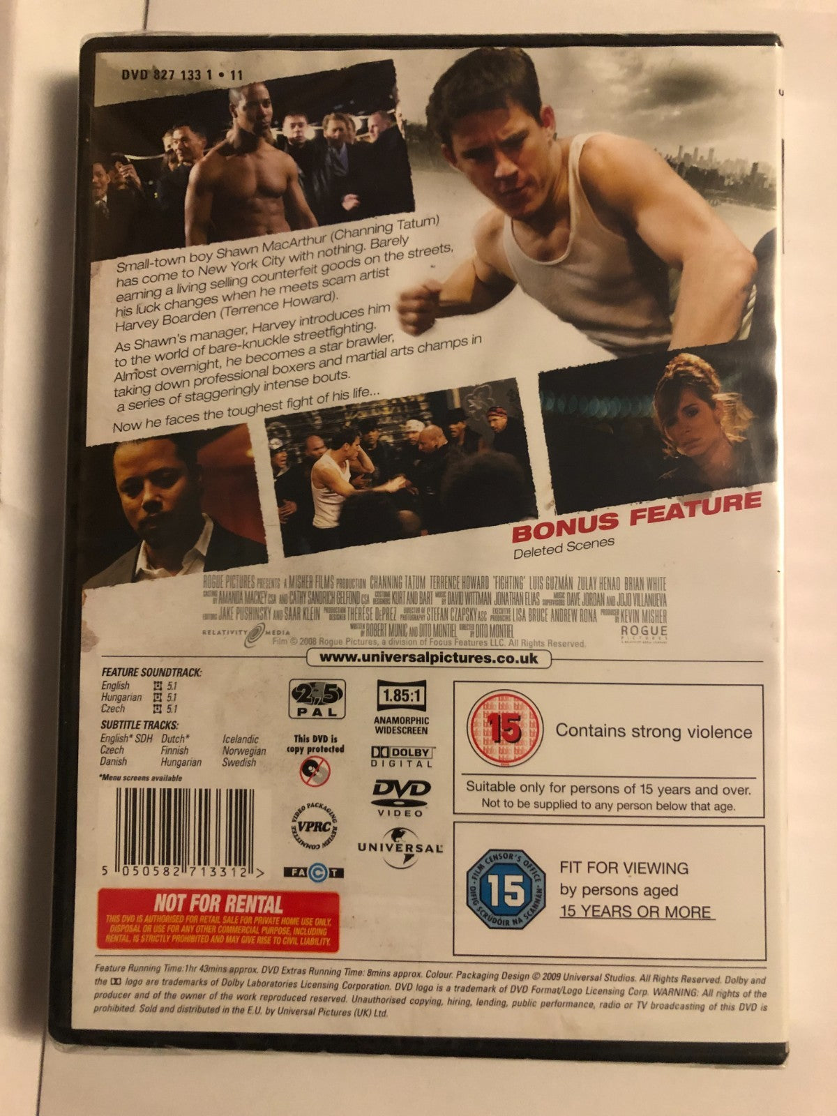 Fighting New Channing Tatum Terrence Howard 2009 DVD Free UK P&P New & Sealed