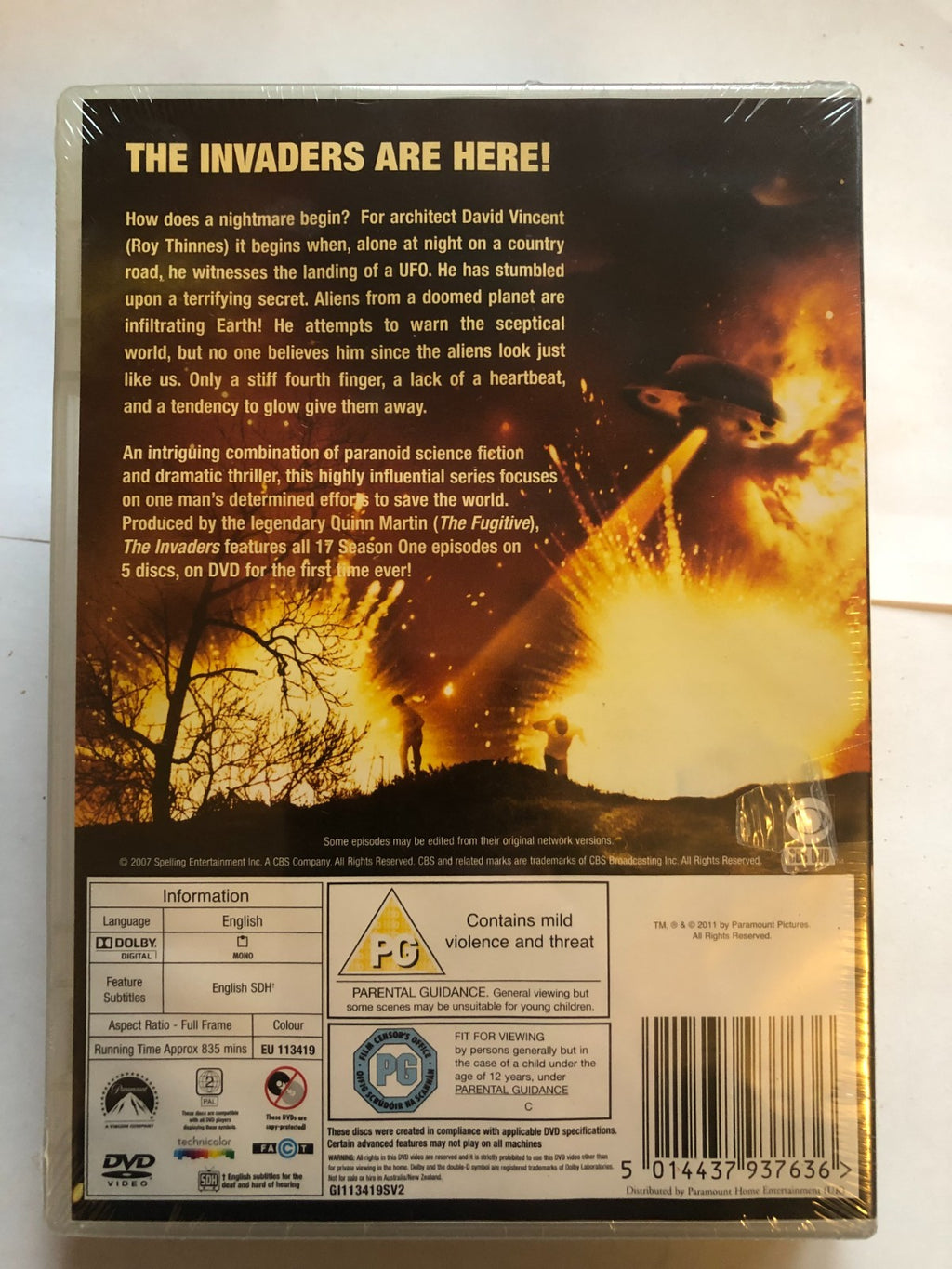 The Invaders The First Season (2007) Roy Thinnes Quality guarantee DVD Region 2