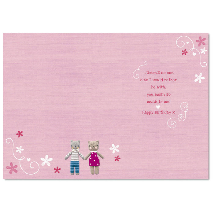 Girlfriend Happy Birthday Card To My Cute Design Lovely Bright Modern