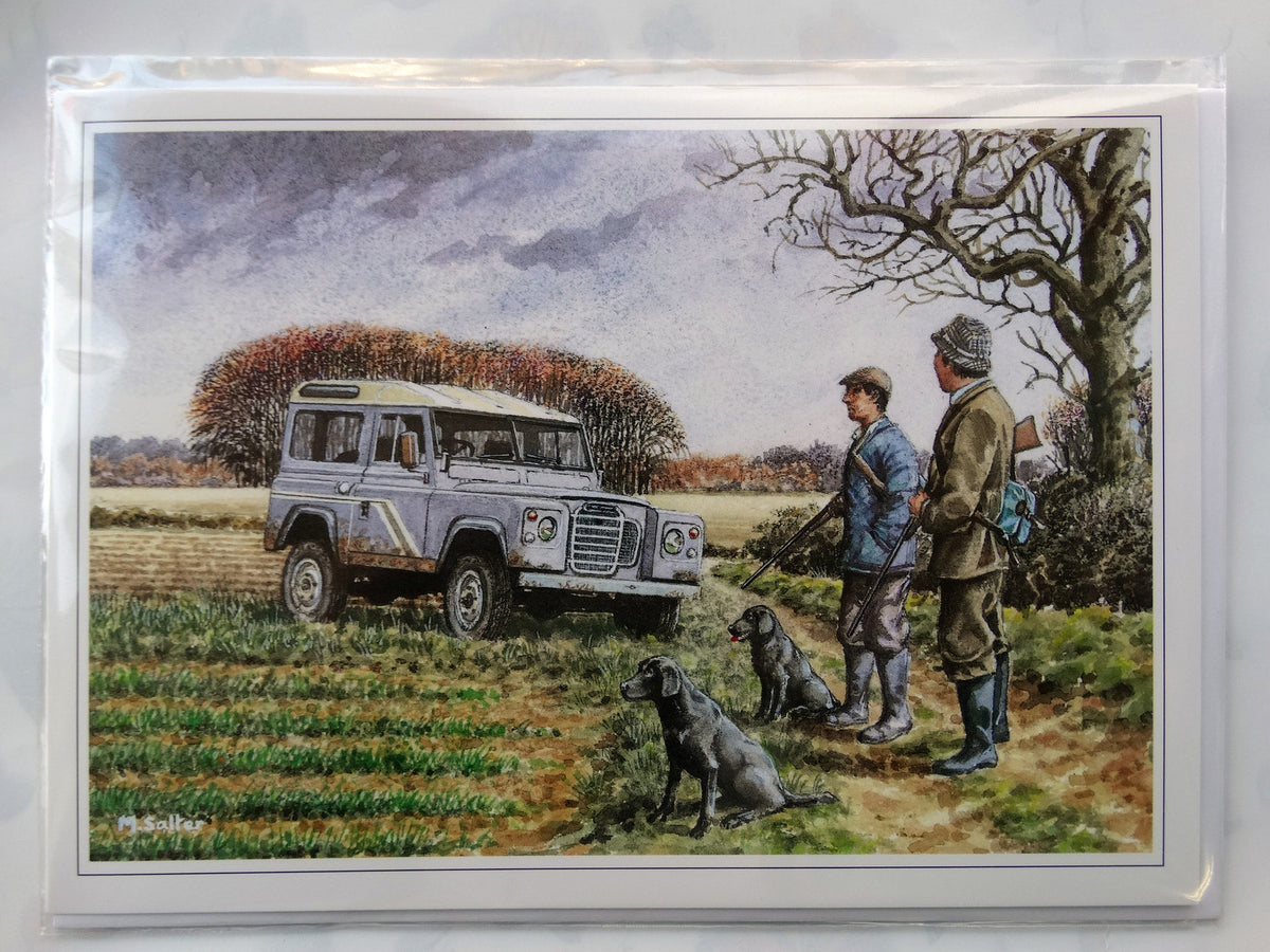 NEW Land Rover Working Dogs "Ready For Anything" Card - 8"x6" Modern UK P&P