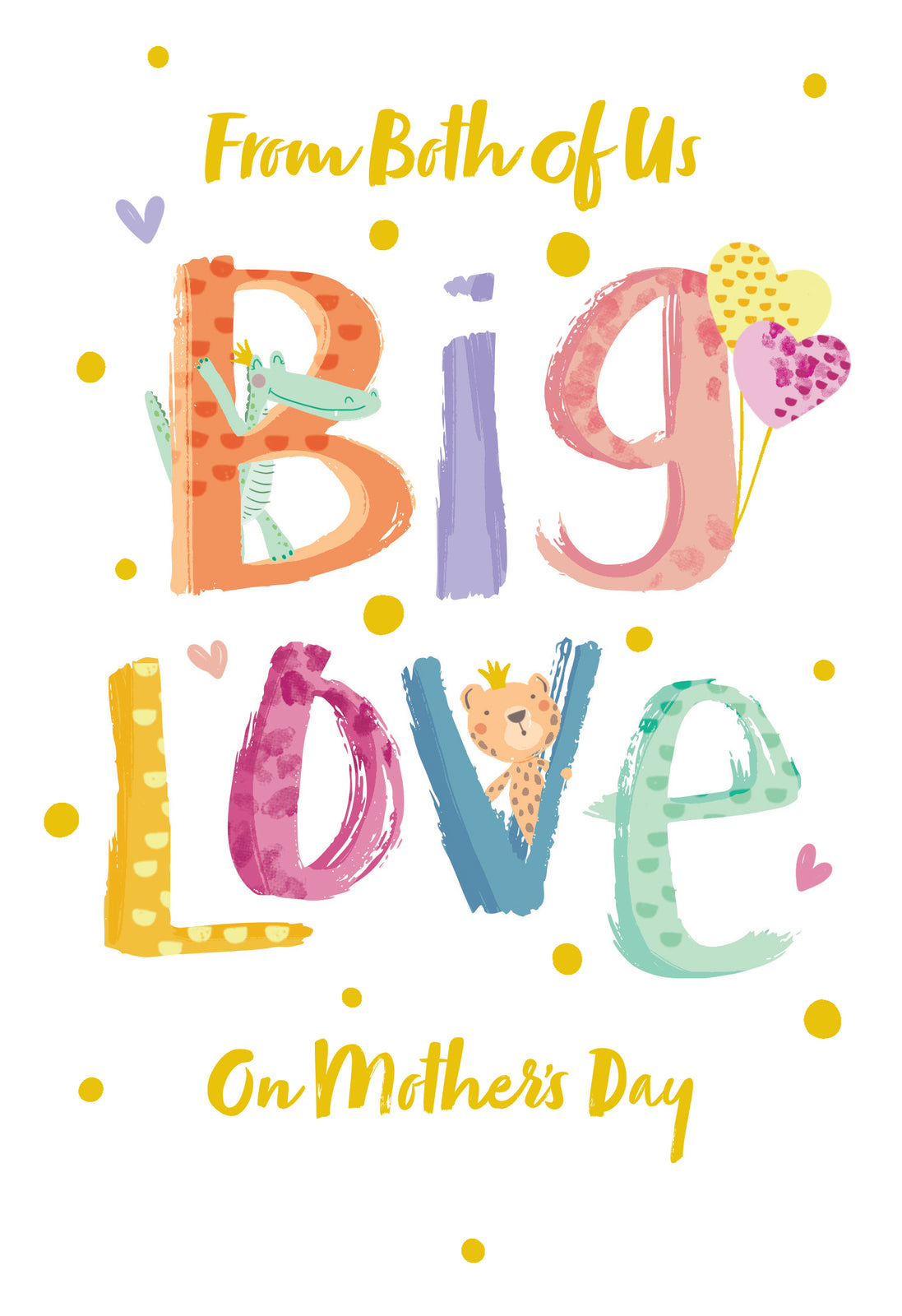 From Both Of Us Big Love On Happy Mother's Day Card Lovely Verse