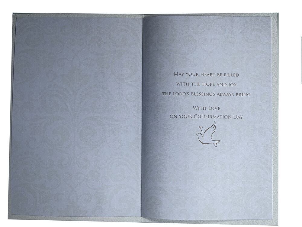 Your Confirmation Day Card On Unisex Male Female Cute Dove Design Greeting