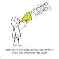Funny Blank Greeting Card Now You're Officially Old Whatever W**ker Comic Design