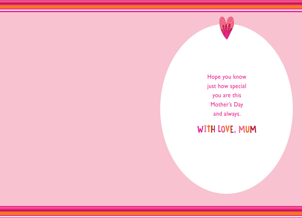 I Love You Mum Happy Mother's Day Card Lovely Verse