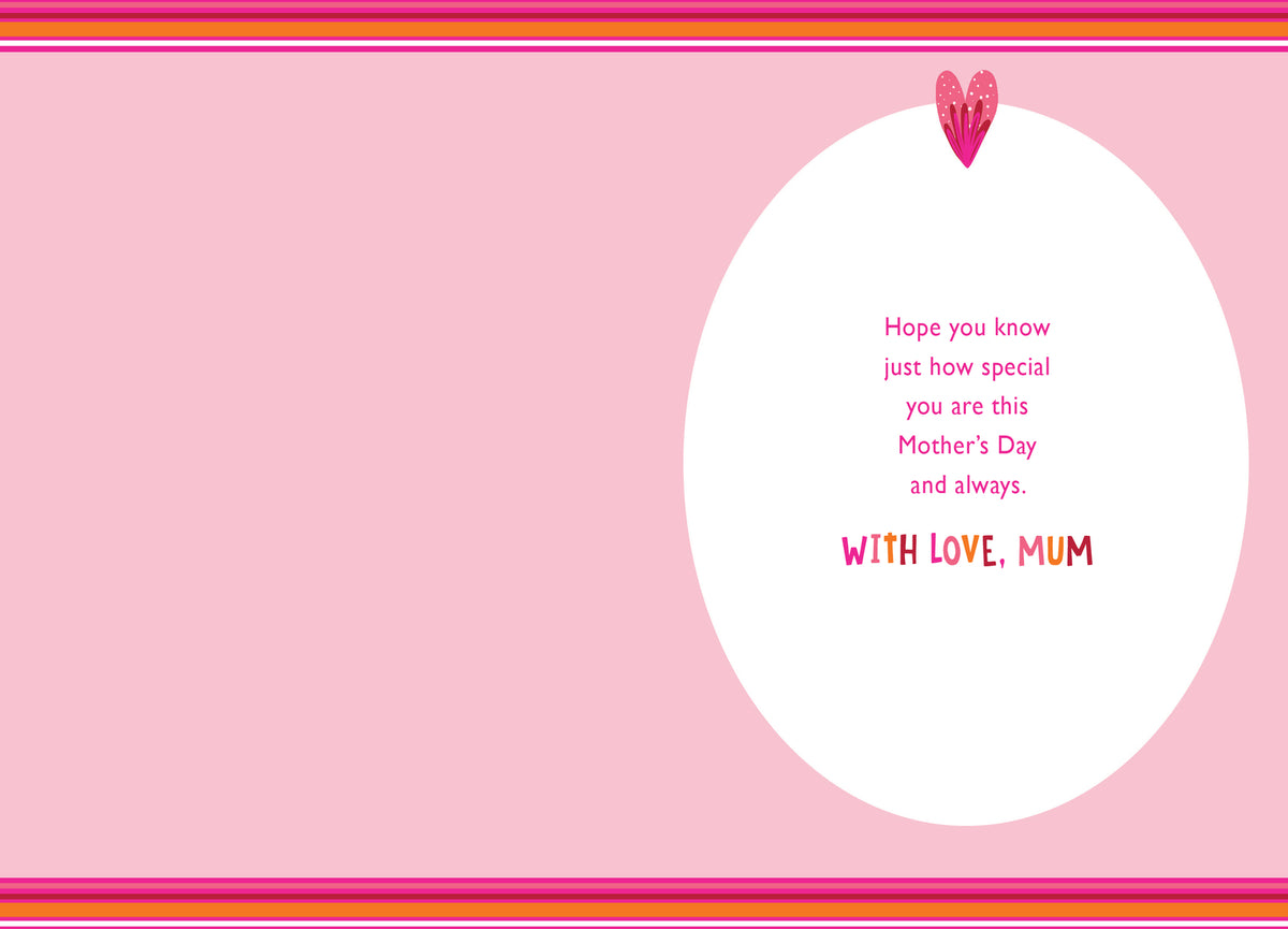 I Love You Mum Happy Mother's Day Card Lovely Verse