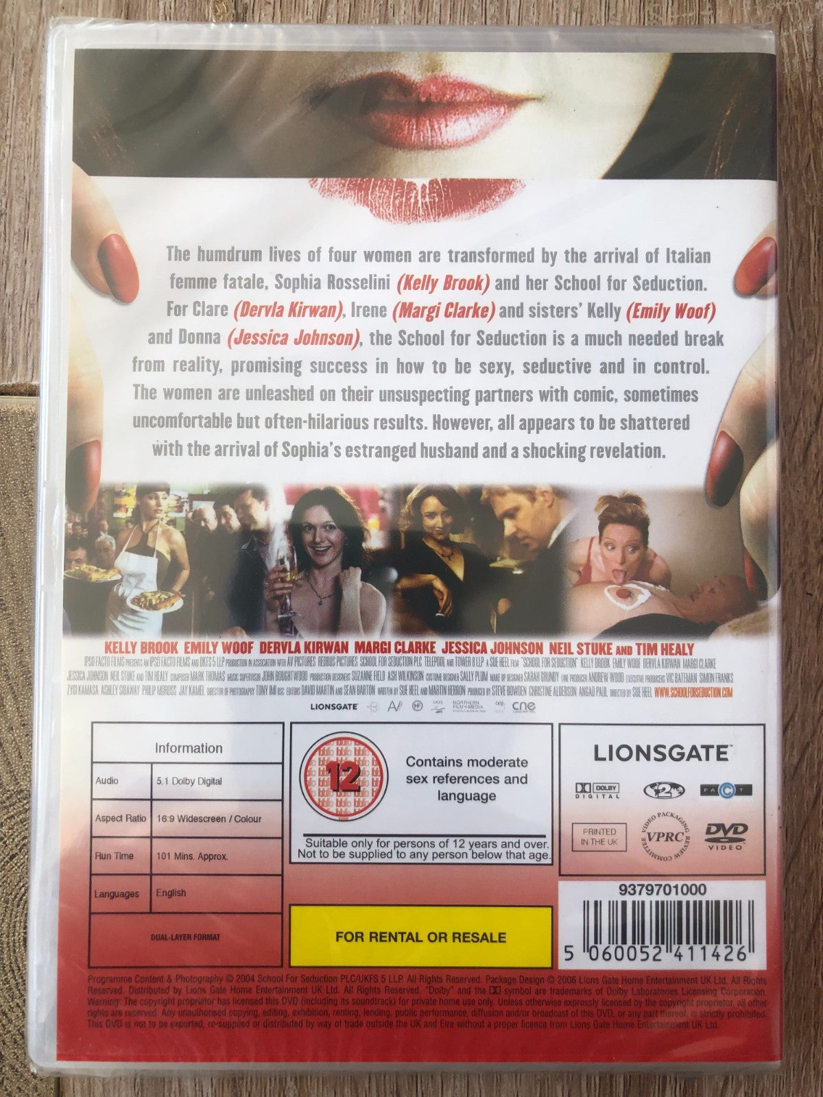 School for Seduction (2006) Kelly Brook Heel DVD Region 2 New & Sealed