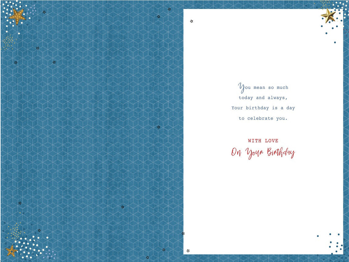 Husband Happy Birthday Card Red Wine & Bunting Design  Lovely Verse