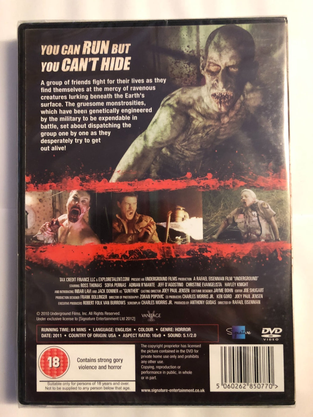 Underground (18) 2011 DVD Brand New UK Release Genuine Fast Region 2 PAL New