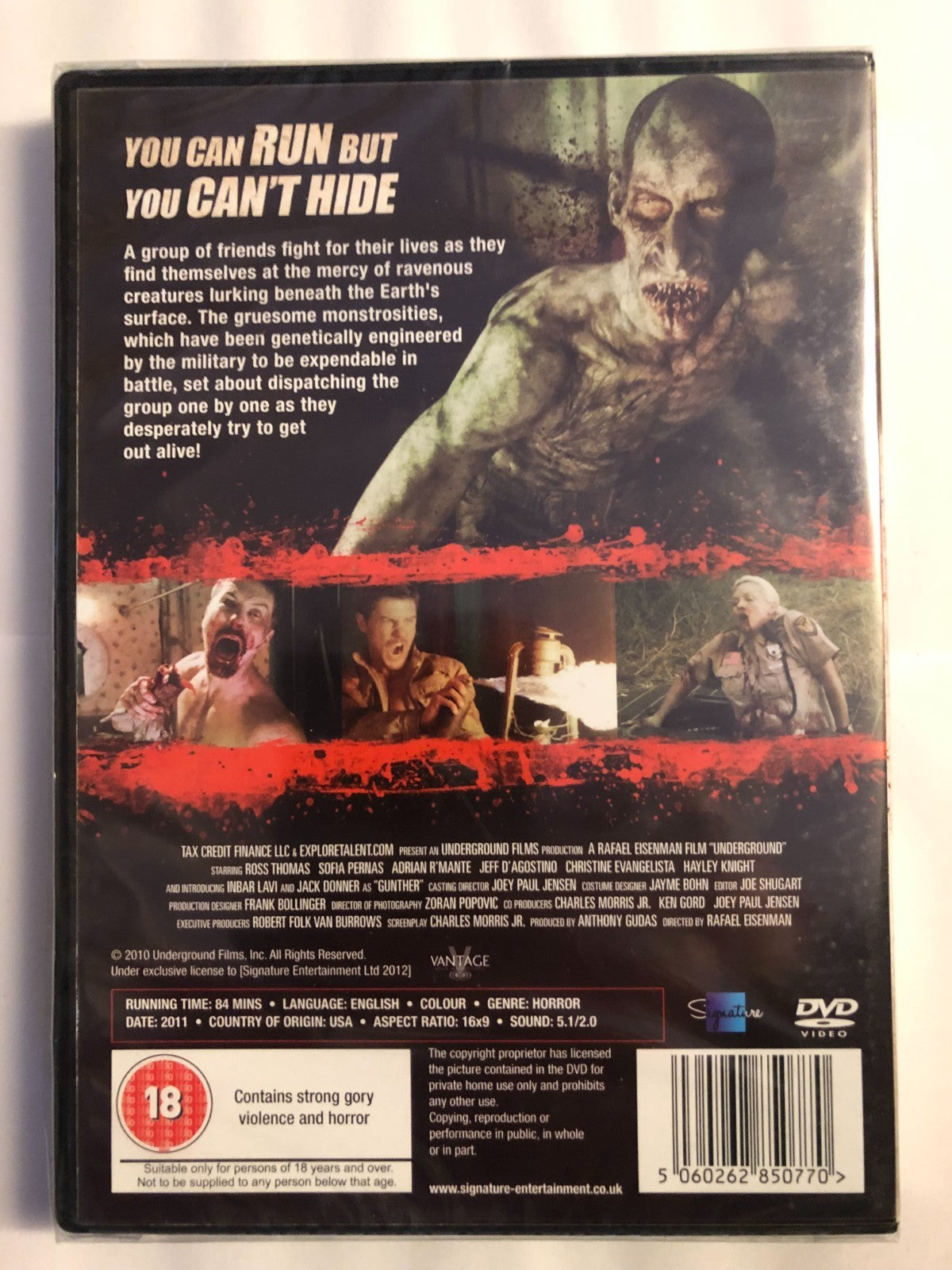 Underground (18) 2011 DVD Brand New UK Release Genuine Fast Region 2 PAL New