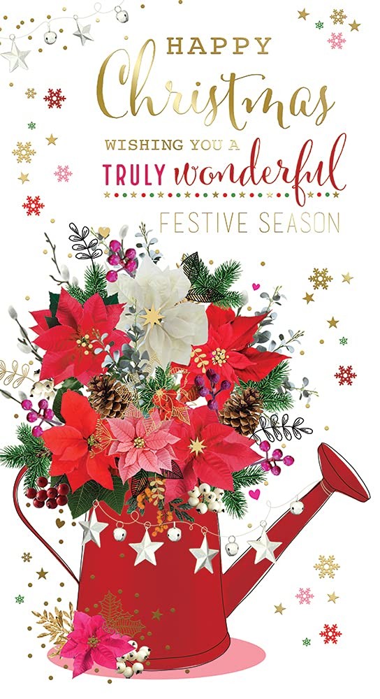Open Christmas Card Happy Christmas A Truly Wonderful Christmas Bright Design