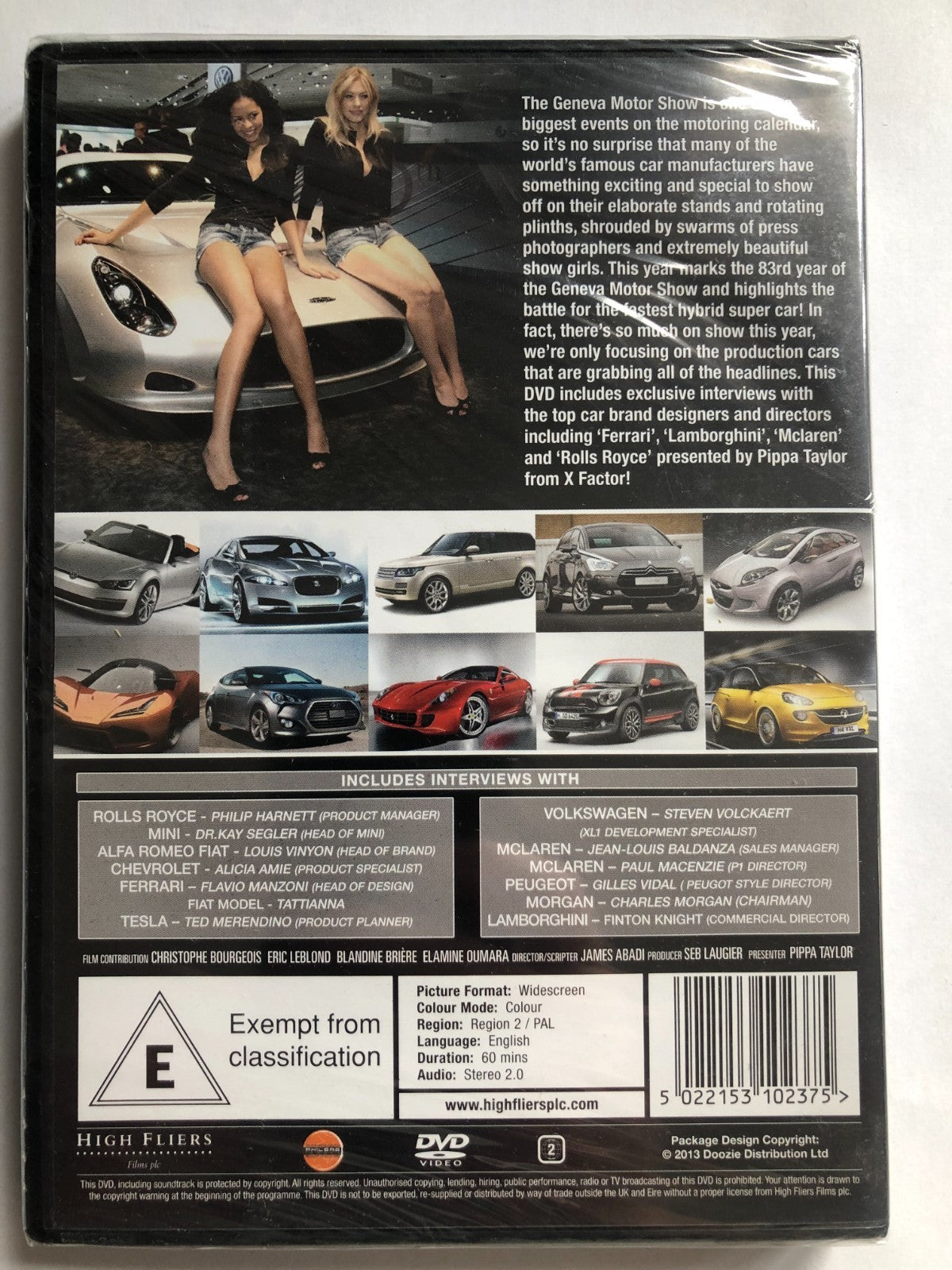 Geneva Motor Show 2013 (DVD, 2013) Brand New And Sealed