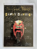 Friend Happy Birthday Card Special Red Motorbike & Block Words