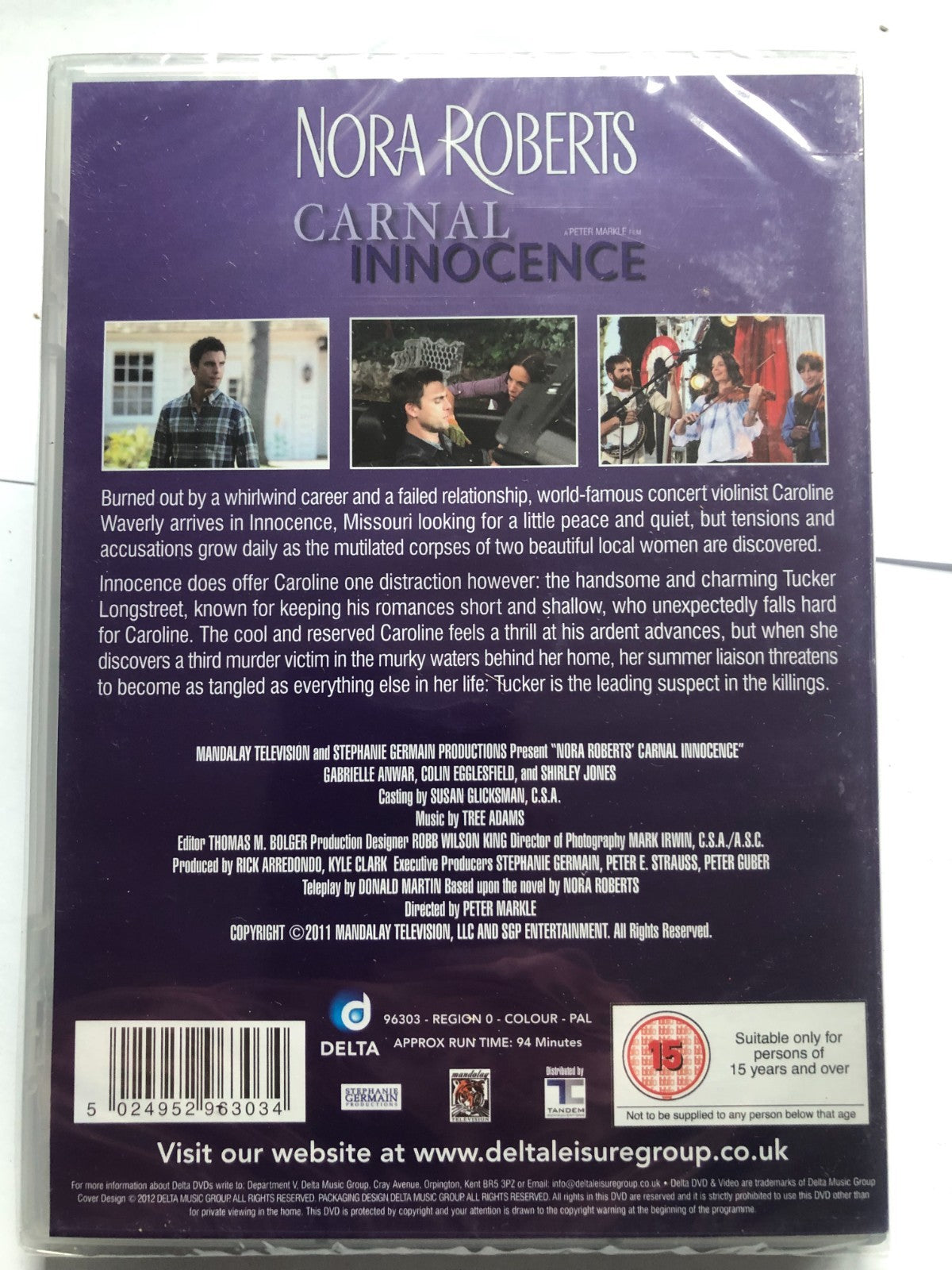 Nora Roberts - Carnal Innocence (DVD, 2012) New & Sealed