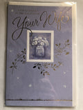 With Sympathy Condolence Card In The Sad Loss Of Your Wife Vase Flowers