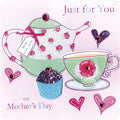 Just for you Mum 3d Tea & Cupcake Design Large Mothers Day Card