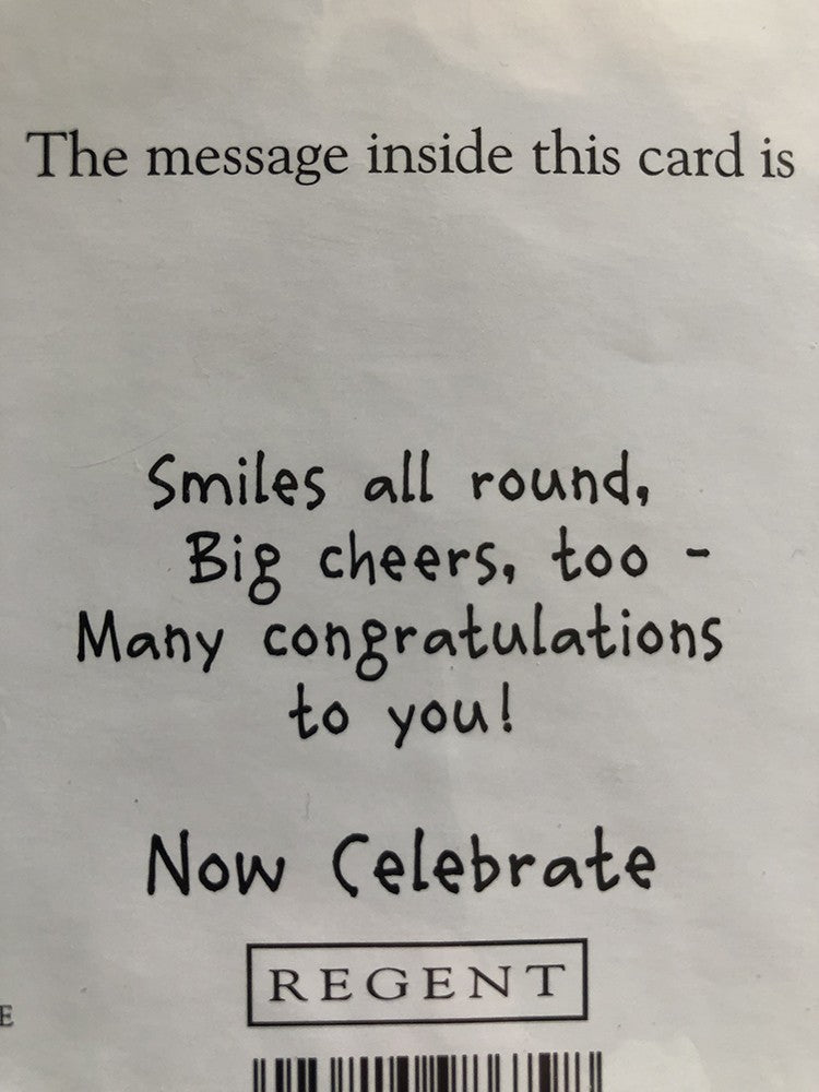 Congratulations Card Congrats MagIc Lovely Gluggly Excellent Fab News