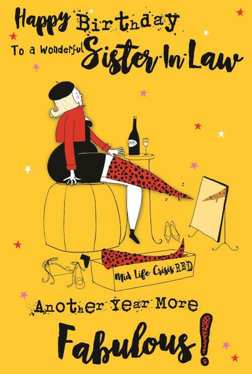 Sister In Law Birthday Card More Fabulous Witty Funny Happy
