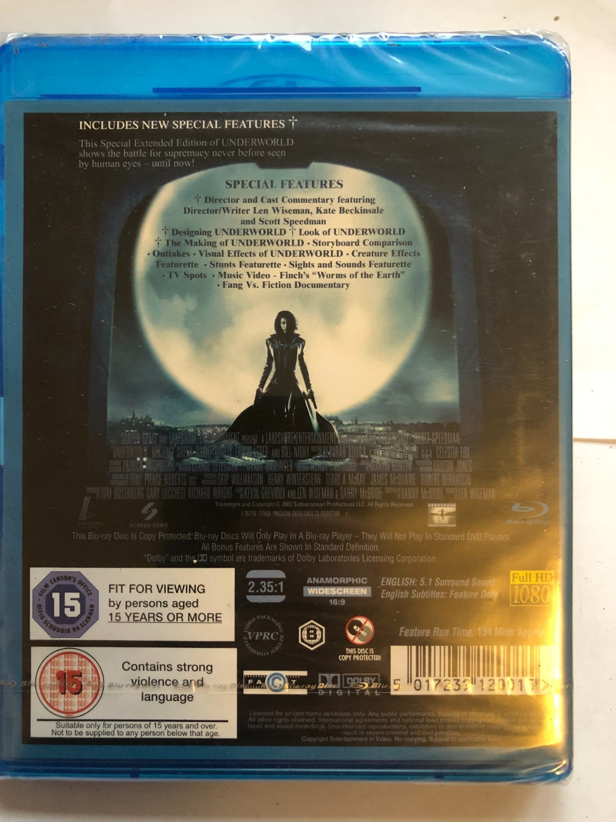 Underworld Blu-ray Kate Beckinsale Scott Speedman Movie Film UK Release New R2