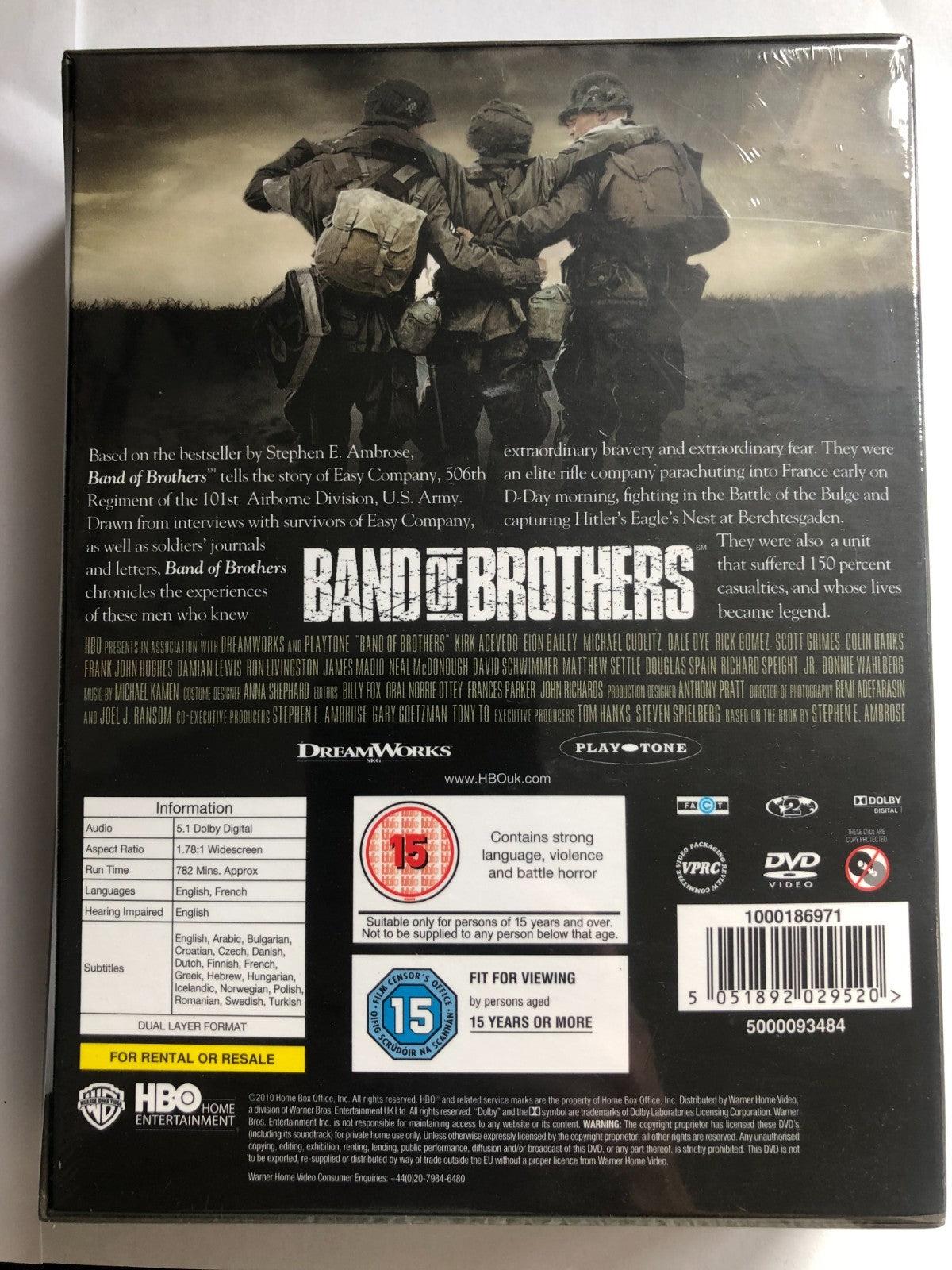Band Of Brothers The Complete Series 6-Disc DVD New Factory Sealed UK Genuine
