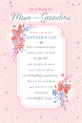 For A Wonderful Mum & Grandma Happy Mother's Day Card Lovely Verse