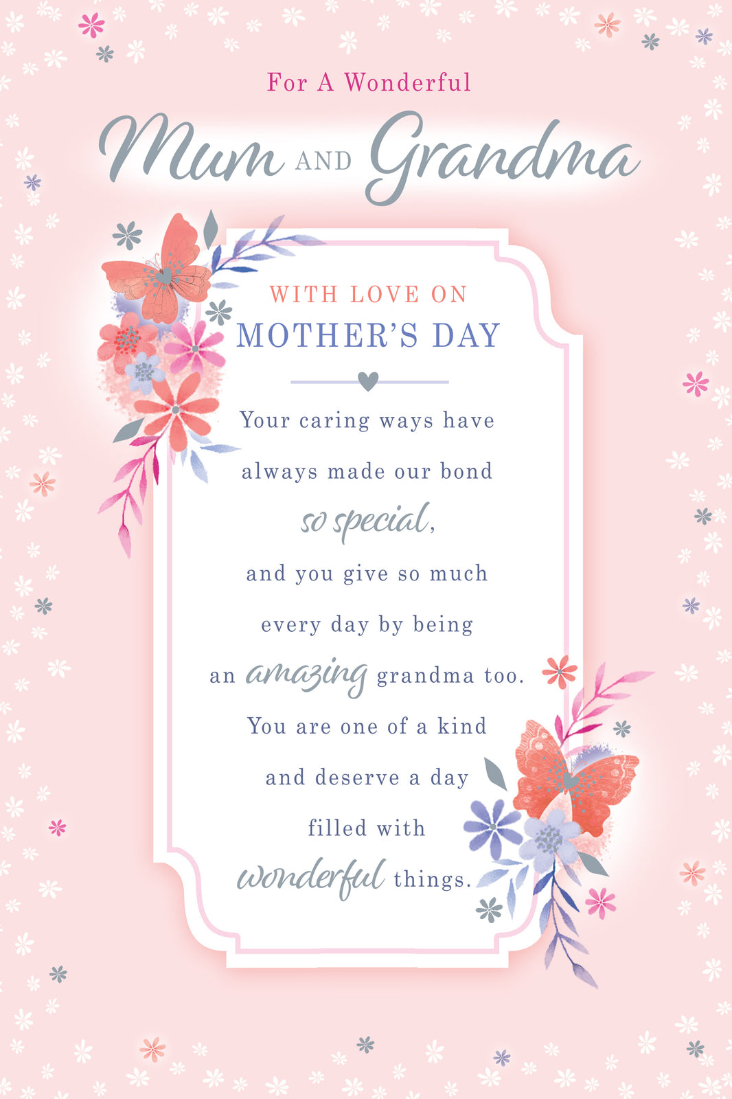 For A Wonderful Mum & Grandma Happy Mother's Day Card Lovely Verse