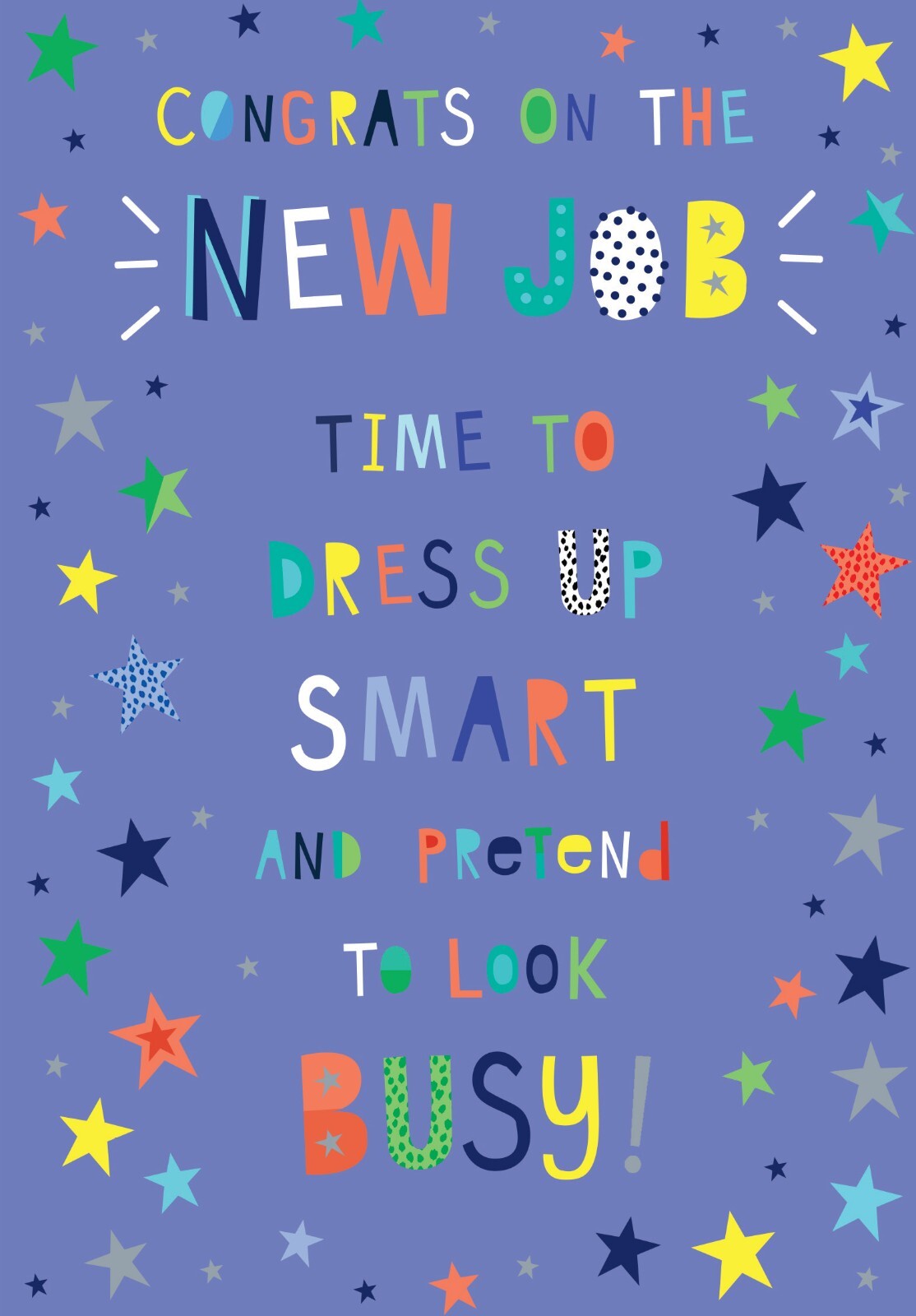 New Job Card Congratulations Foil Finish Lovely Verse