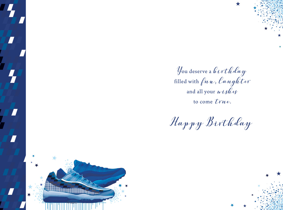 Grandson 16th Birthday Card 16 Today Sports Trainers Happy Lovely Verse